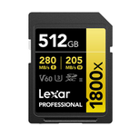 Lexar Professional 1800x SDXC UHS-II Karte Gold Serie
