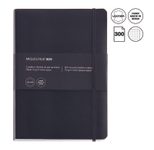 MIQUELRIUS Leather Notizbuch ca. DIN A5 kariert, Anzahl der Seiten:  300