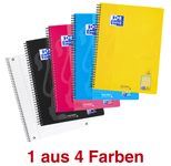 Oxford TOUCH A4+ Collegeblock DIN A4 kariert sonnengelb, rosa, meerblau, schwarz