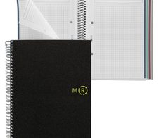 MIQUELRIUS Eco Design Collegeblock DIN A5 kariert schwarz