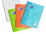 Oxford TOUCH Collegeblock DIN A4 liniert aqua, koralle, grasgrün