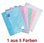 Oxford TOUCH Collegeblock DIN A4 punktkariert pastell flieder, pastell blau, pastell grün, pastell koralle