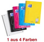 Oxford TOUCH Collegeblock DIN B5 kariert sonnengelb, rosa, meerblau, schwarz