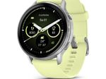Garmin Venu® 4 Smartwatch Grau/Silber 45 mm mit Schnellwechsel-Silikon-Armband 22 mm Zitrone