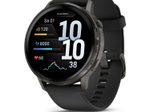 Garmin Venu® 4 Smartwatch Schwarz/Schiefergrau 45 mm mit Schnellwechsel-Silikon-Armband 22 mm