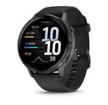 Garmin Venu® 4 Smartwatch Schwarz/Schiefergrau 45 mm mit Schnellwechsel-Silikon-Armband 22 mm