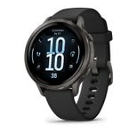Garmin Venu® 4 Smartwatch Schwarz/Schiefergrau 41 mm mit Schnellwechsel-Silikon-Armband 18 mm