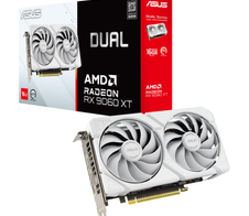 ASUS Dual Radeon RX9060XT 16G GDDR6 White Gaming Grafikkarte