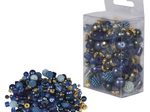 Rayher Perlen-Set Glasperlenmix mit Effektperlen royalblau
