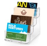 deflecto Visitenkartenhalter, glasklar