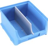 Allit Trennstege für Sichtlagerkästen grau Größe 2B