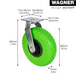 WAGNER® design yourself Schwerlast-Lenkrolle RO 8266 grün