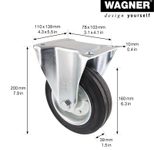 WAGNER® design yourself Transportgeräte-Bockrolle RO 8180 silber