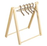 Rayher Dekoartikel natur Wichtel Mini Kleiderständer, 1 Set