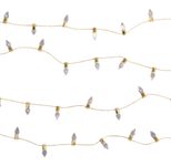 Rayher Deko Mini Lichterkette, gold, 1,0 m