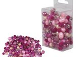 Rayher Perlen-Set Glasperlenmix mit Effektperlen pink