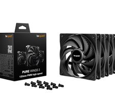 Be Quiet Gehäuselüfter Pure Wings 3 3-Pack 120mm PWM HighSpeed schwarz