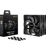 Be Quiet Gehäuselüfter Pure Wings 3 3-Pack 120mm PWM schwarz