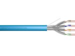 Digitus CAT 6A U-FTP Installationskabel, 500 MHz Cca (EN 50575), AWG 23/1, 500 m Trommel, Sx, Blau