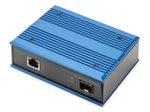 Digitus Industrieller Gigabit Ethernet PoE+ Medienkonverter SFP Open Slot, ohne SFP Modul