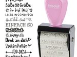 trodat Creative Mini Motivstempel Nette Botschaft