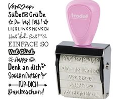 trodat Creative Mini Motivstempel Nette Botschaft