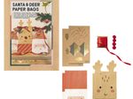 folia Papiertüten Santa & Deer mehrfarbig