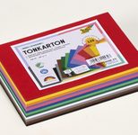 folia Tonpapier DIN A6, farbsortiert 180 g/m²