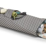 Zeller Geschenkpapier-Organizer grau/weiß