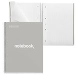 MIQUELRIUS Eco Emotions Collegeblock DIN A4 kariert grau