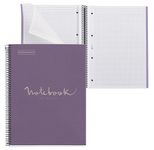 MIQUELRIUS Eco Emotions Collegeblock DIN A4 kariert lila