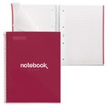MIQUELRIUS Eco Emotions Collegeblock DIN A4 kariert rot