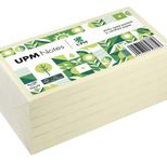 UPM Notes Haftnotizen, gelb, 100 Blatt