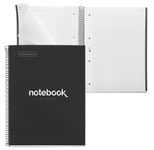 MIQUELRIUS Eco Emotions Collegeblock DIN A4 kariert schwarz