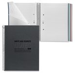 MIQUELRIUS Eco Design Collegeblock DIN A5 liniert schwarz