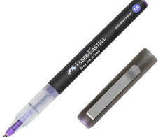 FABER-CASTELL Free Ink Tintenroller grau 1.5 mm Schreibfarbe: Violett