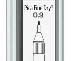 Pica Fine Dry Ersatzminen für Tieflochmarker-Bleistift 0.9 mm graphite