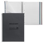 MIQUELRIUS ECO Design Collegeblock DIN A4 liniert schwarz