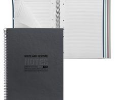 MIQUELRIUS ECO Design Collegeblock DIN A4 liniert schwarz