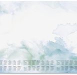 SIGEL Schreibtischunterlage DESIGN 206/2027/2028 blau/grün Papier 59,5 x 41,0 cm, 30 Blatt