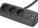 DIGITUS 3-fach Office-Steckdosenleiste