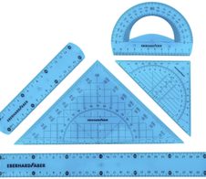 EBERHARD FABER Geometrieset 5-teilig flexibel blau