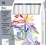 EBERHARD FABER Duo Fineliner 0.4 + 1.0 mm farbsortiert