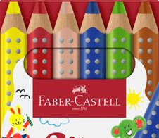 FABER-CASTELL Grippy Buntstifte Mehrfarbig