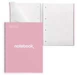 MIQUELRIUS Eco Emotions Collegeblock DIN A4 kariert pink