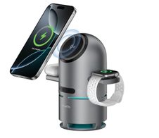 4smarts Qi2 Ladestation ChargeBot Sound spacegrau