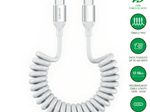 4smarts USB-C Spiralkabel 100W weiß