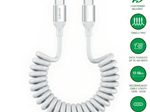 4smarts USB-C Spiralkabel 240W weiß