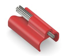 Purelink Tru-Lock-System Clip für PureInstall USB-C Kabel, rot