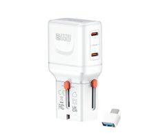 4smarts Weltreiseadapter Nomad Pocket GaN 65W weiß